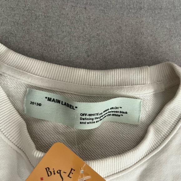 [S]Off-White Men's Colour Painting Diagonals Crew Sweat White - Picture 4 of 10
